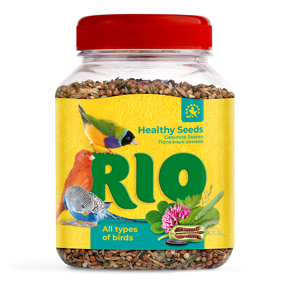 Лакомство для птиц RIO Полезные семена для декоративных птиц 240г 384₽