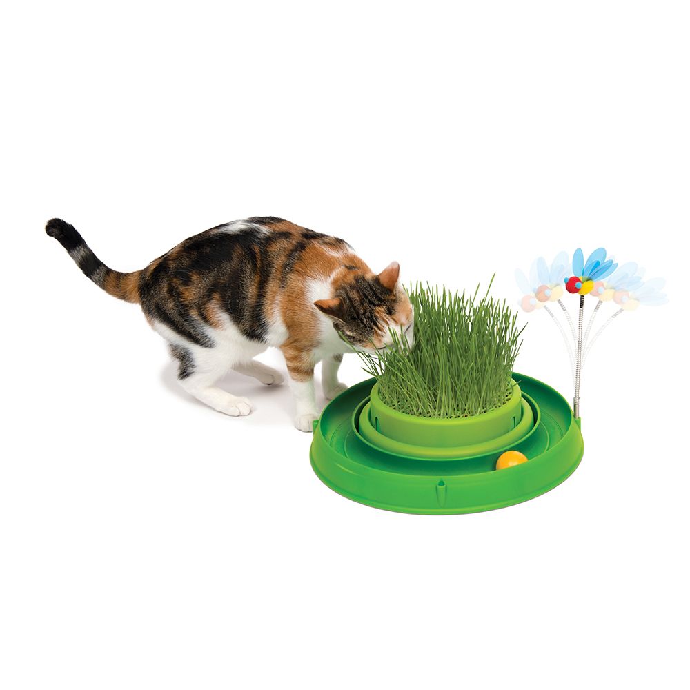 Игрушка для кошек HAGEN Catit игровой круг с мини-садом с травой, зеленый