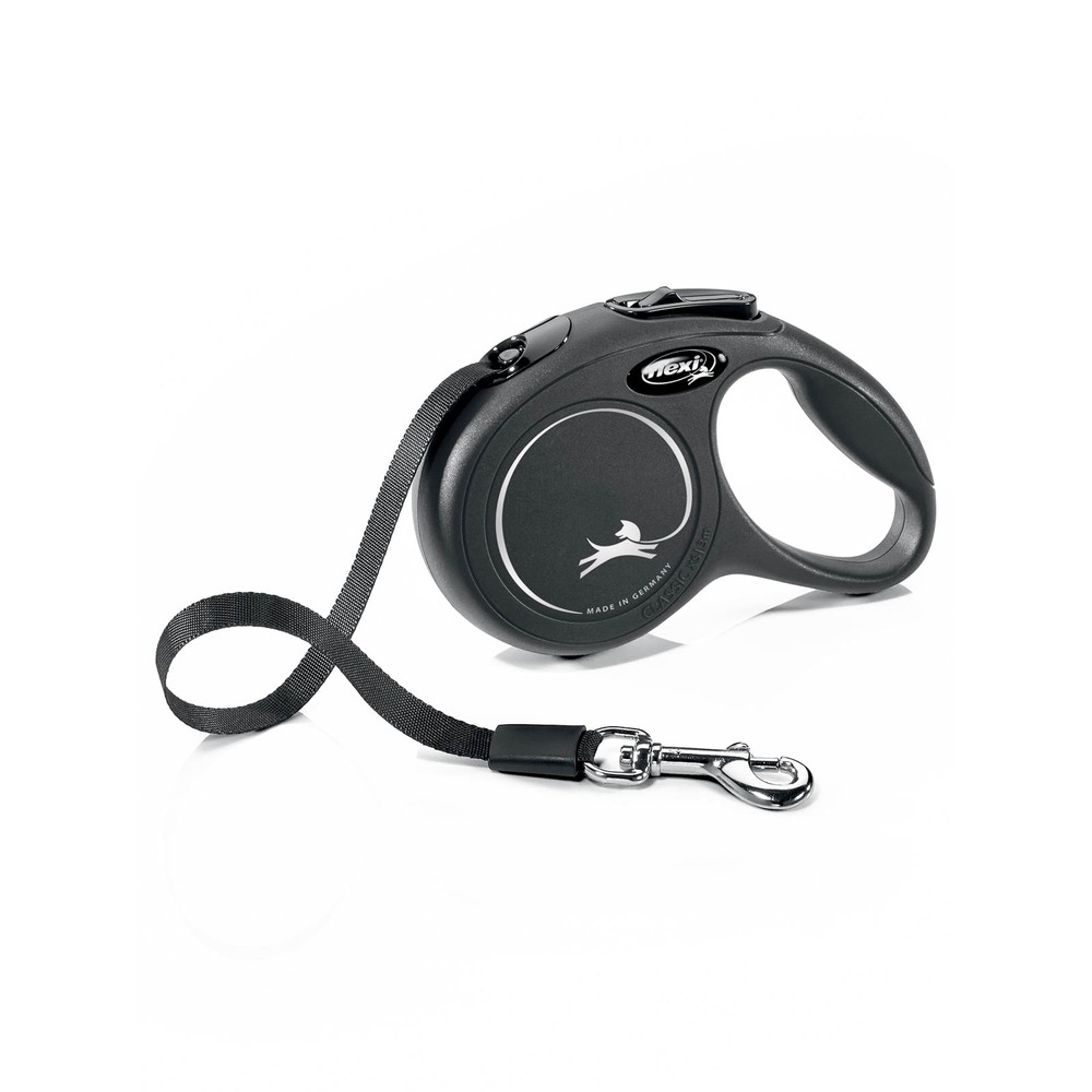 Рулетка для собак Flexi New Classic XS (до 12кг) лента 3м черная