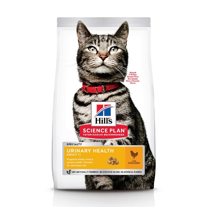 цена Корм для кошек Hill's Science Plan Urinary Health Sterilised Cat корм для стерилизованных кошек, курица 300г