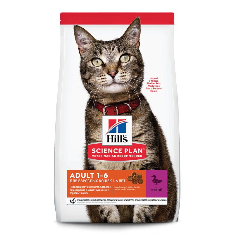 Корм для кошек Hill's Science Plan для поддержания жизненной энергии и иммунитета, с уткой сух.3кг