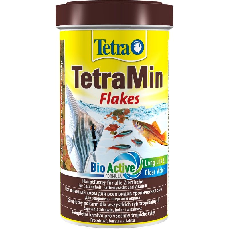 Корм для рыб TETRA Min 500мл корм для рыб tetra min xl для всех видов рыб крупные хлопья 500мл