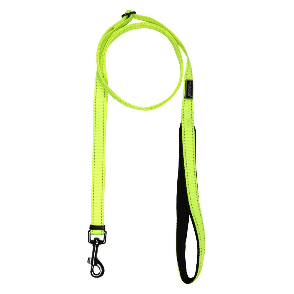 Поводок для собак RUKKA Pets Bliss Neon желтый M поводок перестежка для собак rukka pets bliss multi leash голубой m