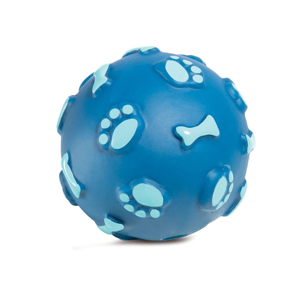 цена Игрушка для собак TRIOL Мяч с лапками и косточками, винил d110мм