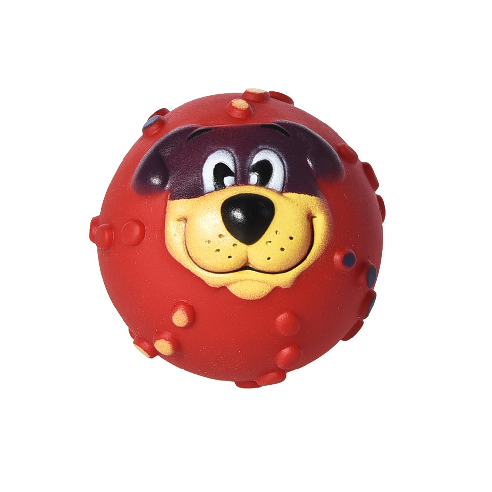 Игрушка для собак Foxie Doggy мяч 7см красный винил игрушка для собак foxie мяч регби с пищалкой 10х7см красный винил
