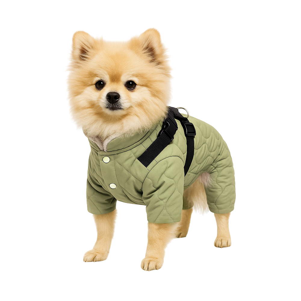 Куртка для собак Foxie Elf салатовая р M длина спины 35см обхват груди 44см 849₽