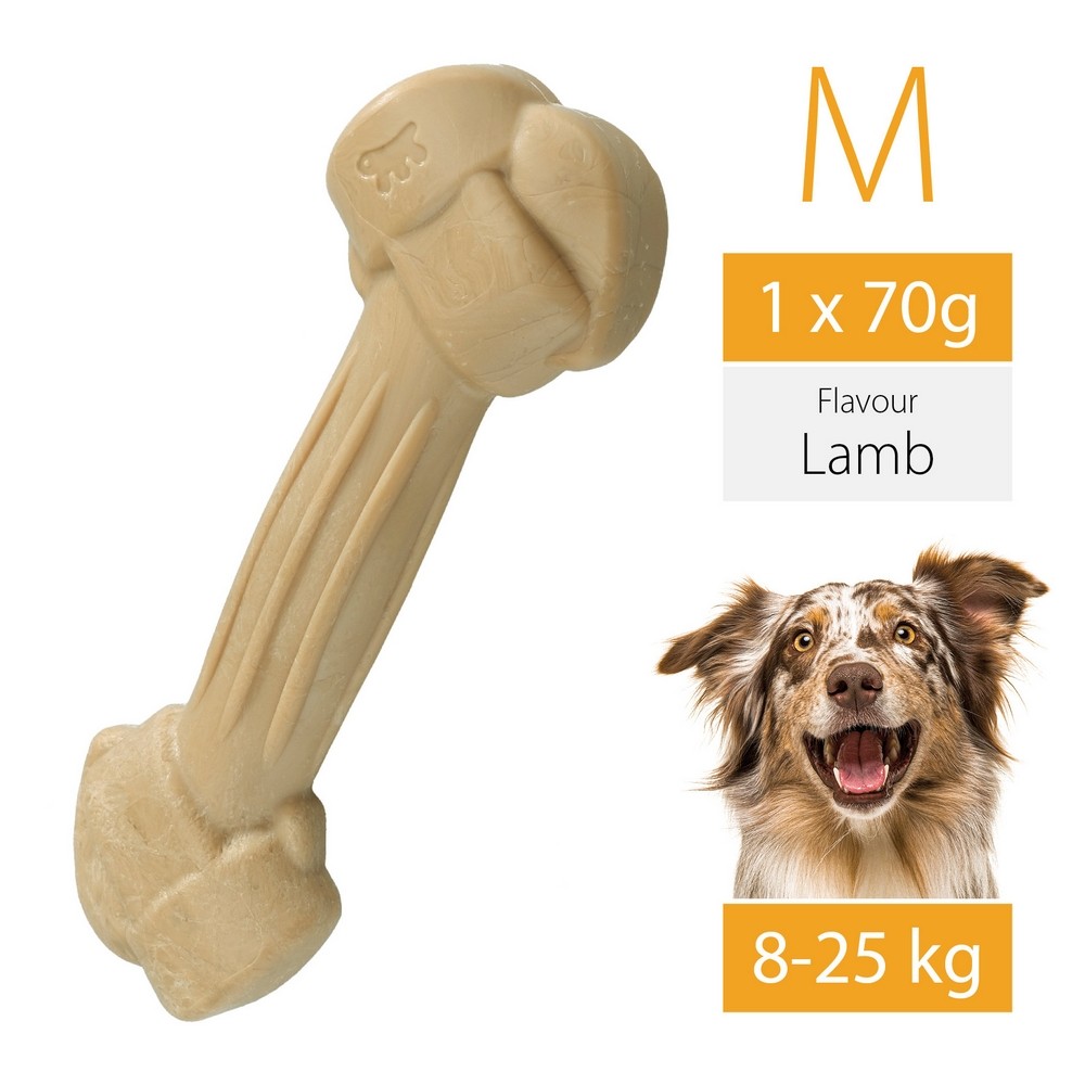 Игрушка для собак FERPLAST GoodBite M Bag кость вкус баранины 70г 442₽