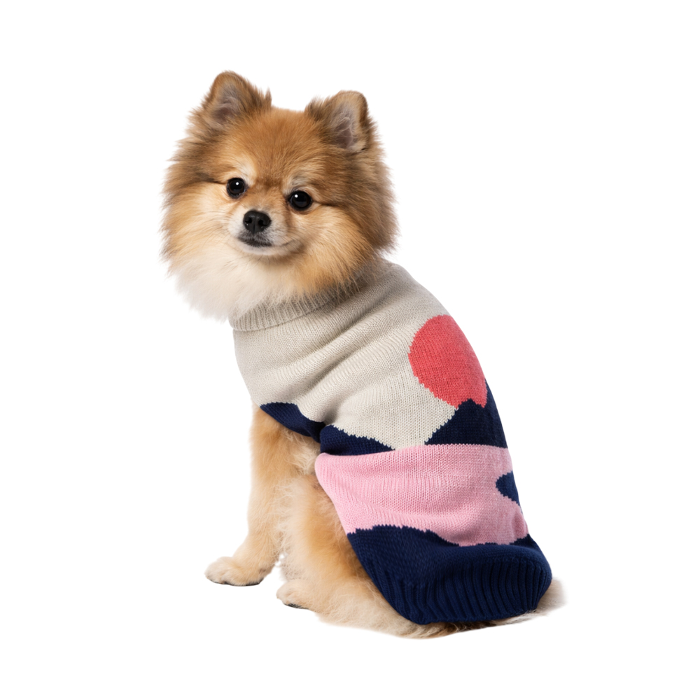 Свитер для собак Foxie Scenery разноцветный р S длина спины 30см обхват груди 38-45см 219₽