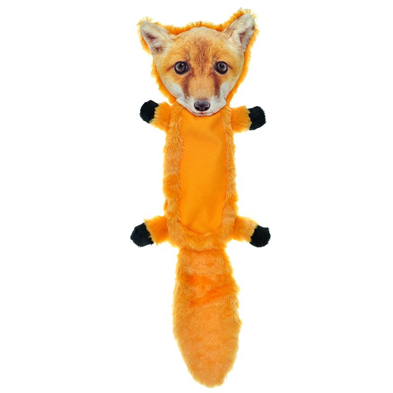 Игрушка для собак CHOMPER FurRealz Лиса плоская с шуршащим хвостом и пищалкой плюш 49см
