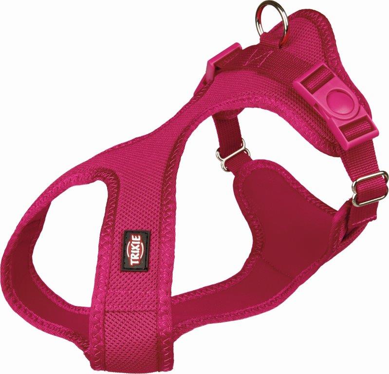 Шлейка для собак TRIXIE Soft, S–M: 35–60см/20мм, фуксия шлейка trixie fusion для собак m–l 50–80 см 23 мм черно розовая