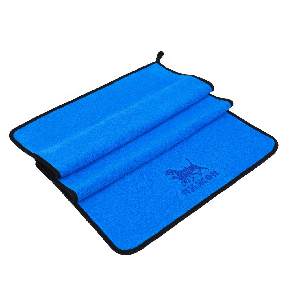 Полотенце для животных Пижон супервпитывающее, большое, синее 400г/м, 50х100см полотенце для животных супервпитывающее 43 х 35 см розовое пижон