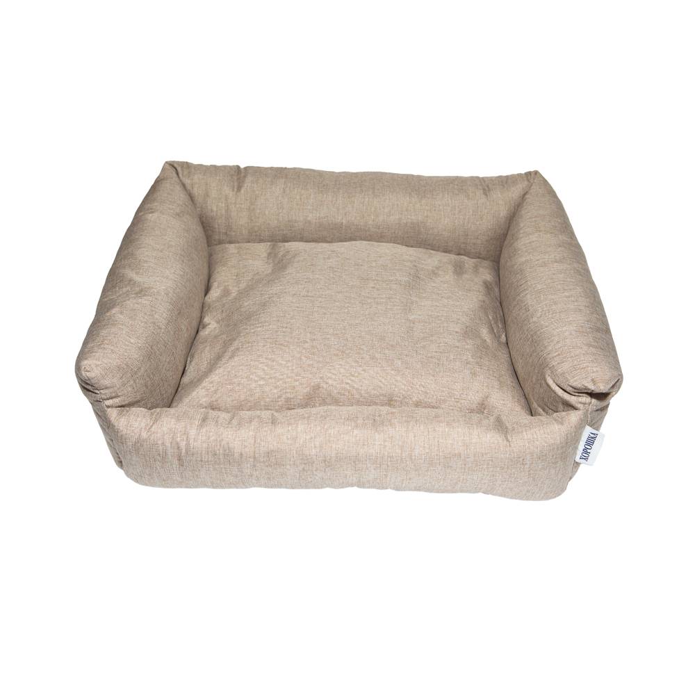 Лежак для животных ХОРОШКА 60х50х18см бежевый