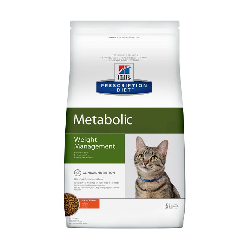 Корм для кошек Hill's Metabolic для коррекции веса, курица сух. 1,5кг корм для собак hill s metabolic для коррекции веса курица сух 1 5кг