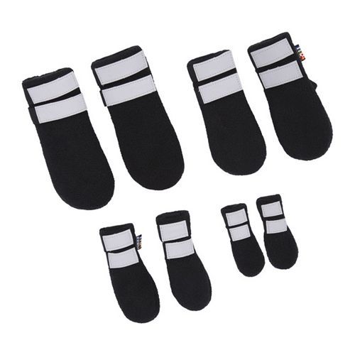 Носки для собак RUKKA размер 4, Черный обувь для собак rukka winter termal shoes 4 4шт черный