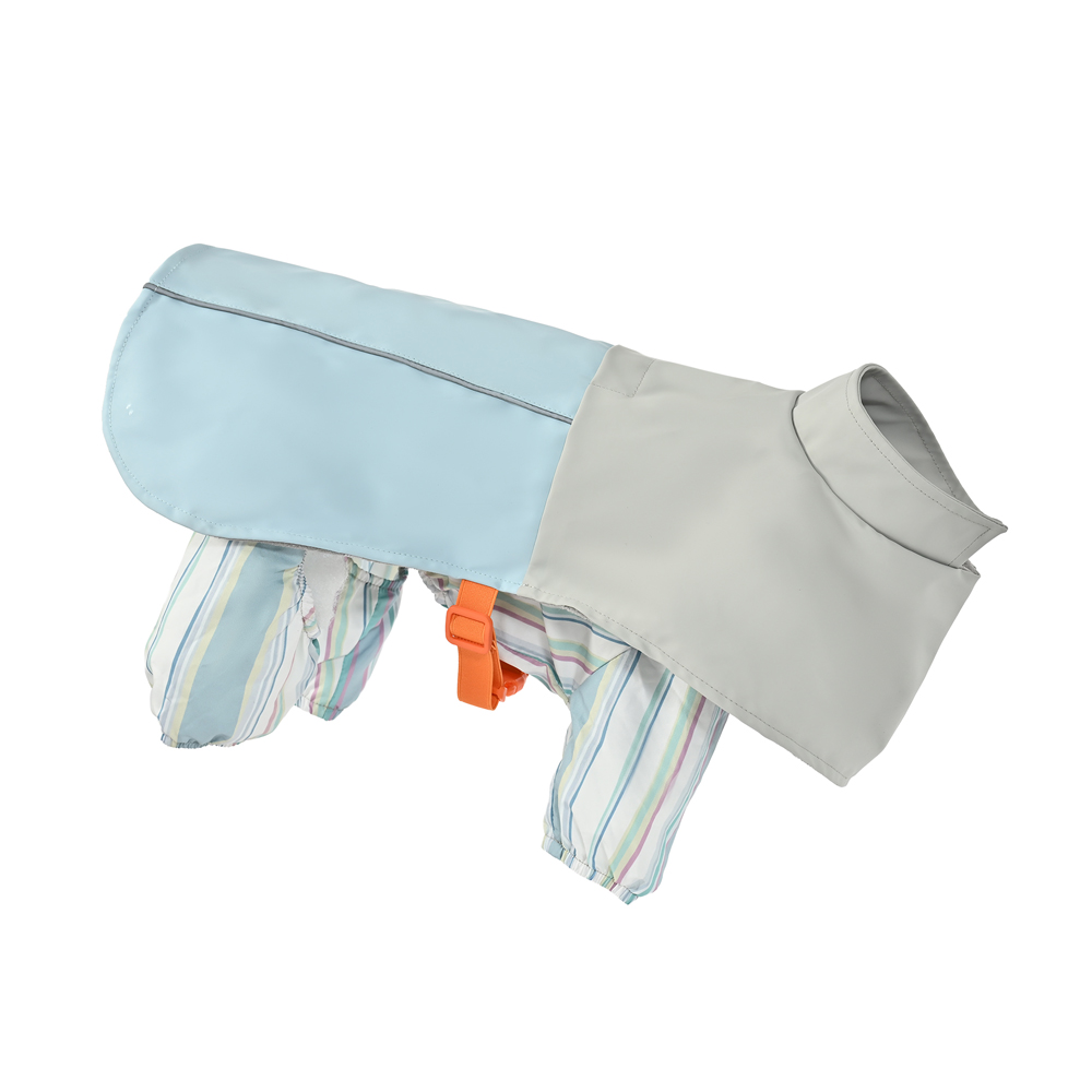 Дождевик-комбинезон для собак Foxie Storm&Shine трансформер XL (длина спины 45см) голубой