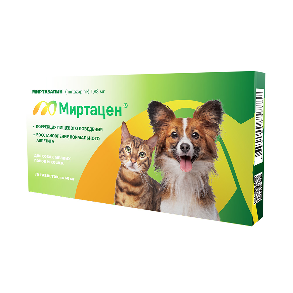 Таблетки для восстановления аппетита Apicenna Миртацен дкош и мелксоб 188 мг 30 697₽