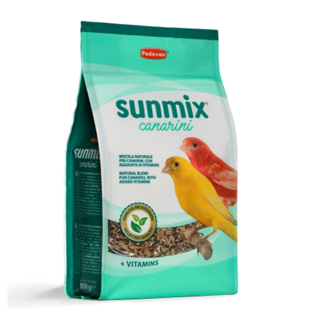 Корм для птиц Padovan Sunmix canarini комплексный основной для канареек 850г