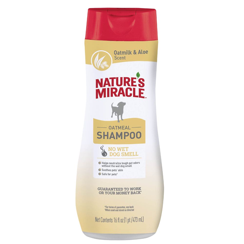 Шампунь для собак 8 in 1 NATURES MIRACLE Oatmeal Odor Control с овсяным молочком 473мл