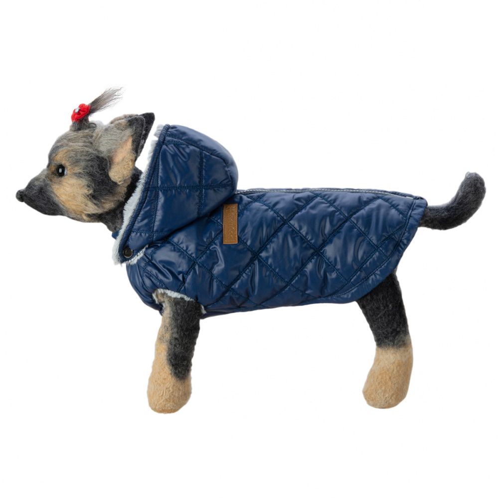 Куртка для собак Dogmoda Лондон мех синяя-3 матрас для животных dogmoda природа 3 101x76x7см