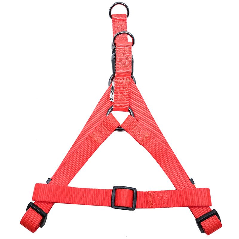 Шлейка для собак Great&Small 25мм (обхват 65-85см) оранжевая