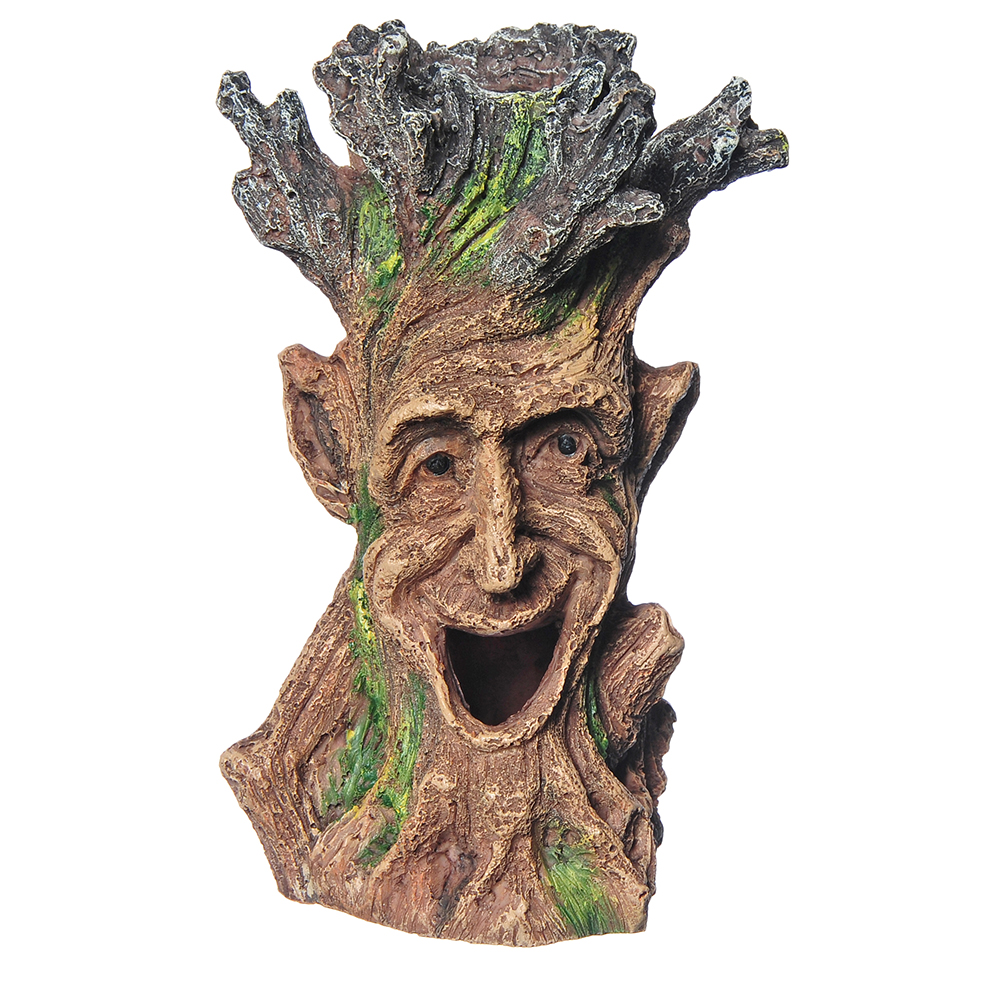 Декор для аквариумов PRIME Смеющийся Древень М 11,3х10х17см