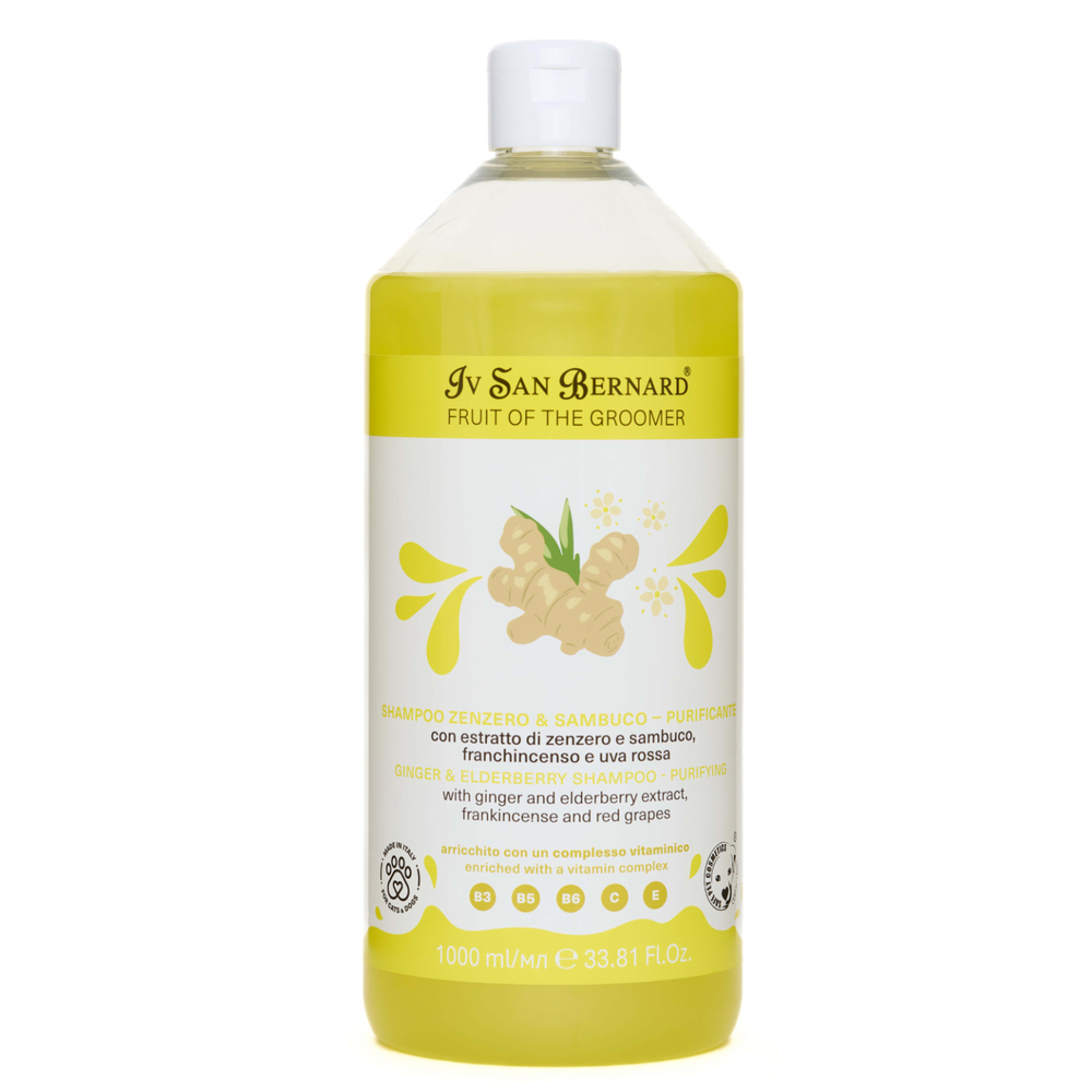 Шампунь Iv San Bernard Ginger&Elderbery с противовоспалительным эффектом 1л