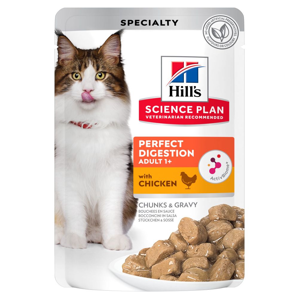 Корм для кошек Hill's Идеальное пищеварение 85г корм для кошек hill s идеальное пищеварение 85г