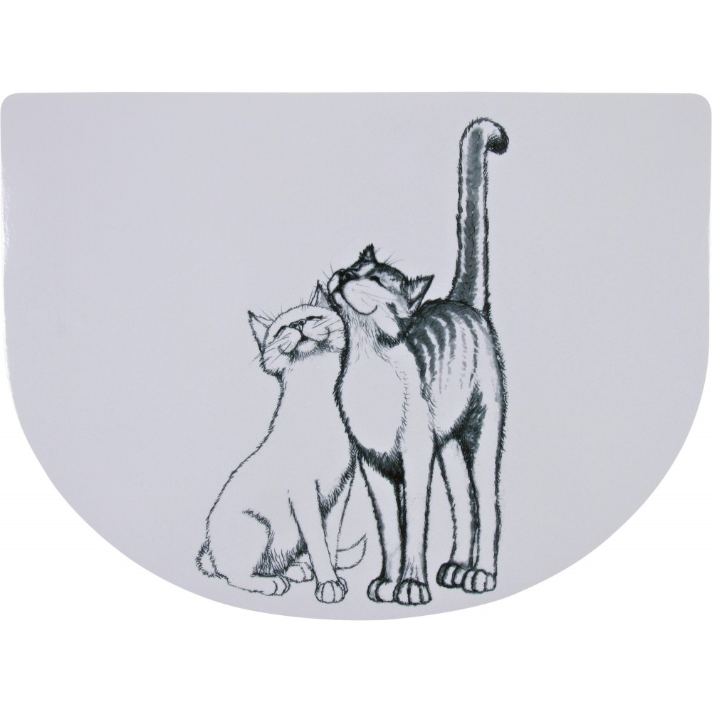 Коврик под миску TRIXIE Кошечка коврик под миску trixie place mat размер 45×25см серый