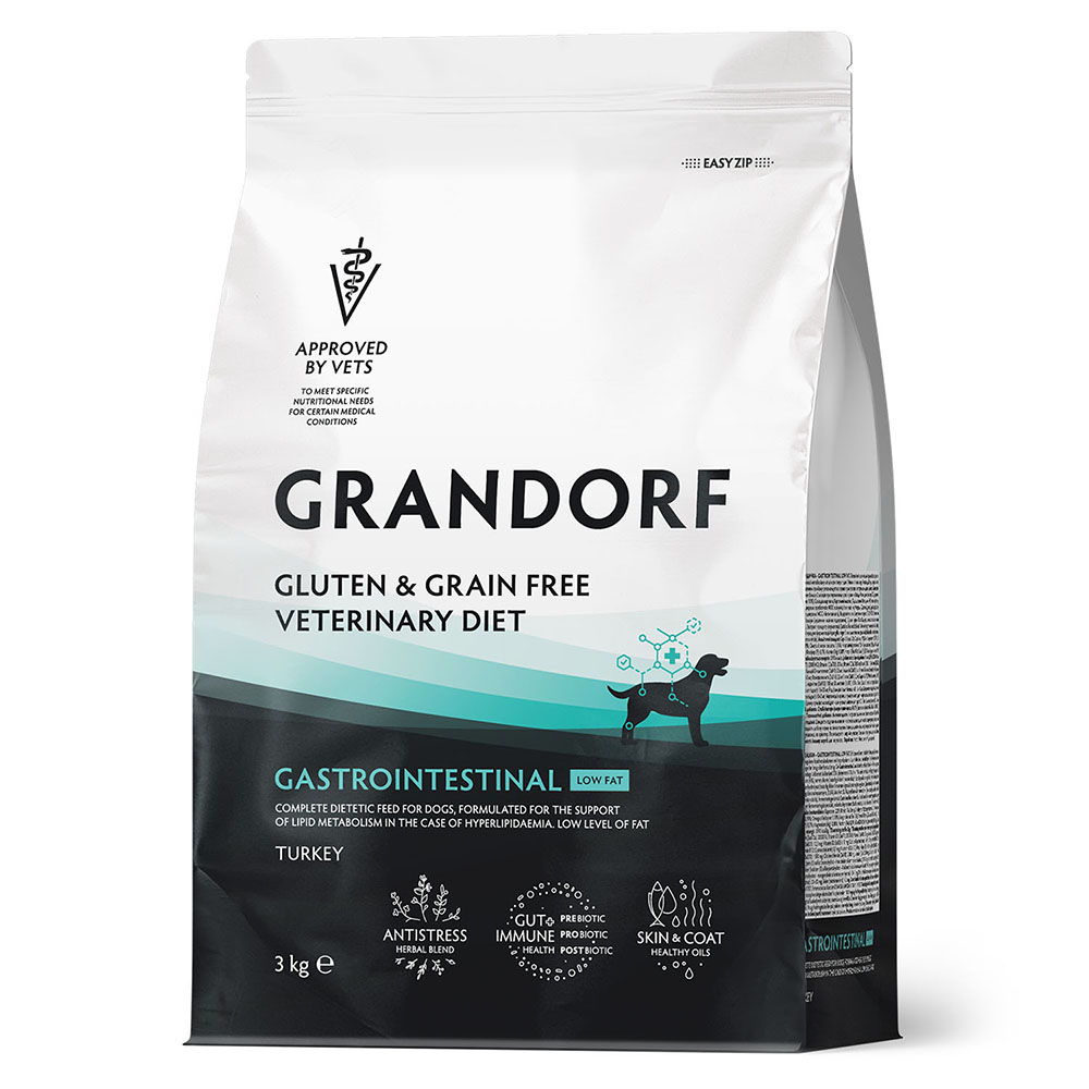 Корм для собак GRANDORF VET ERINARY DIET Dog Gastrointestinal Low Fat сух. 3кг