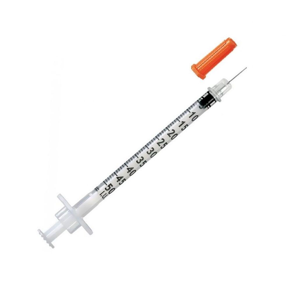цена Шприц U100 SFM одноразовый инсулиновый 3-х компонентный съемная игла 1мл