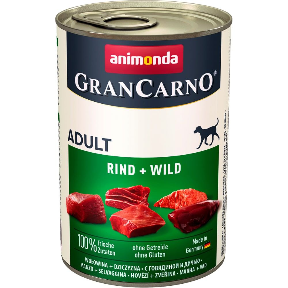 Корм для собак Animonda Gran Carno Original Adult говядина и дичью банка 400г