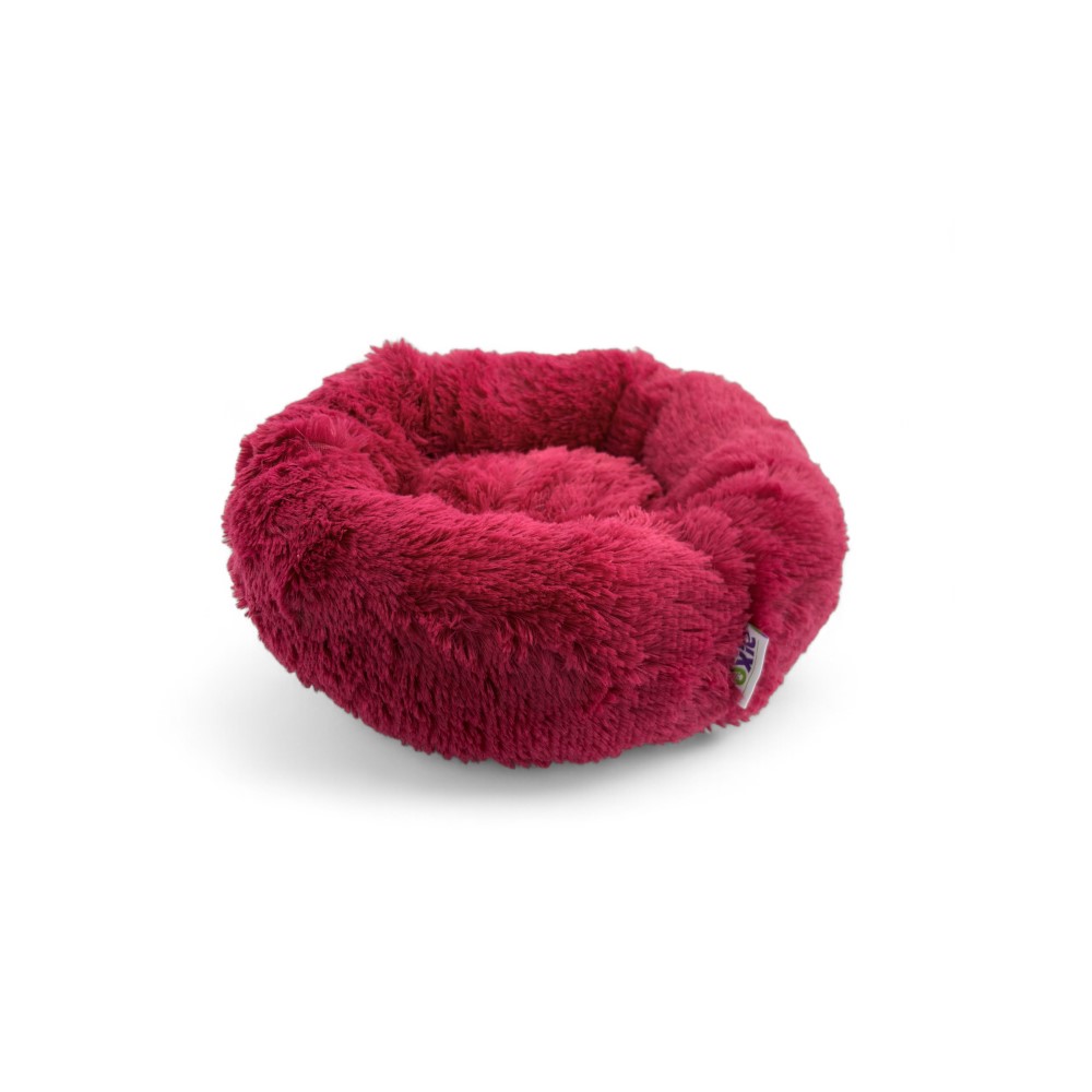 Лежак для животных Foxie Fuzzy cute 35х35х15см круглый фуксия 1545₽