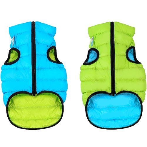 Куртка для собак AiryVest двухсторонняя размер XS 25см салатово-голубая