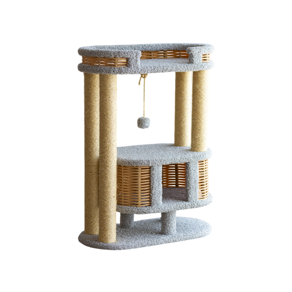 Комплекс для кошек ПУШОК Фидика 82х42х110 смсерый 19140₽