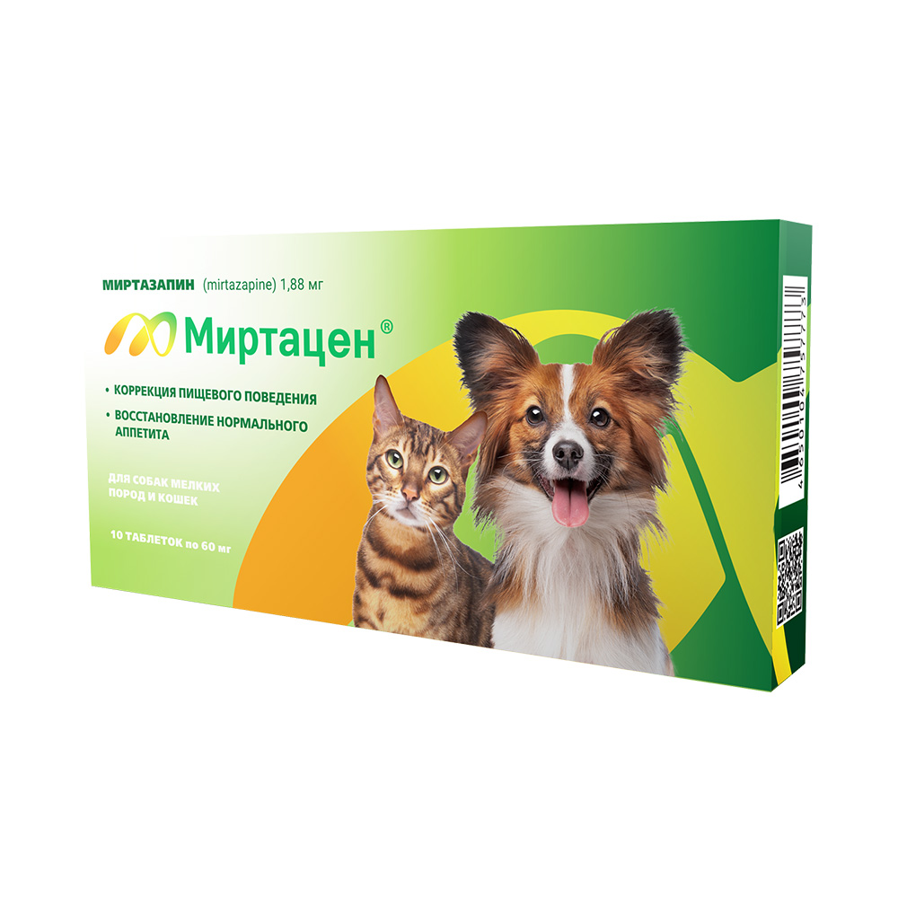 Таблетки для восстановления аппетита Apicenna Миртацен дкош и мелксоб 188 мг 10 359₽