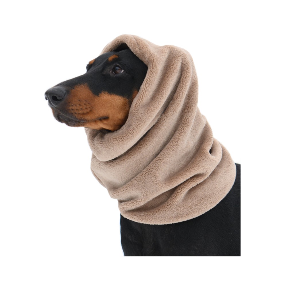 Капор для собак OSSO-Fashion зимний L бежевый osso трусы для собак osso трикотажные размер l
