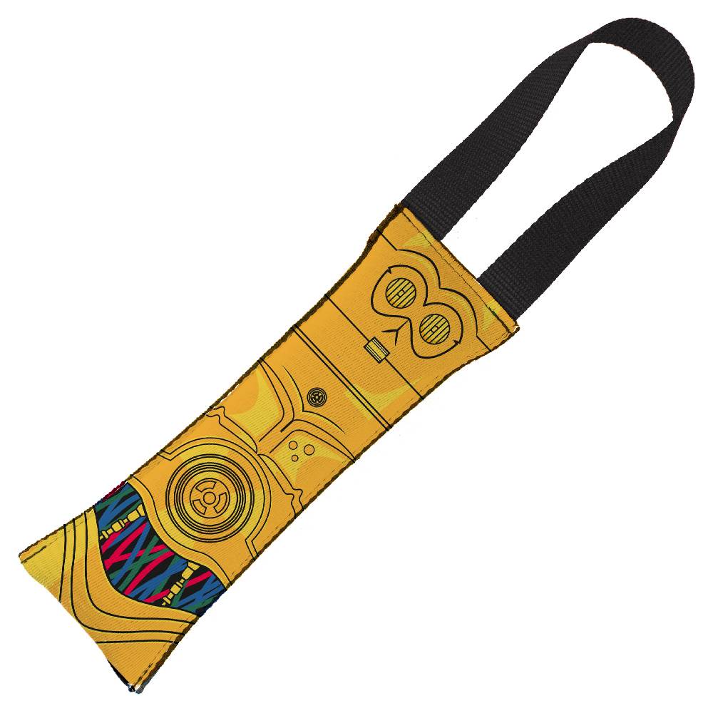 Игрушка для собак Buckle-Down Звездные войны C-3PO с пищалкой для тренировки мультицвет