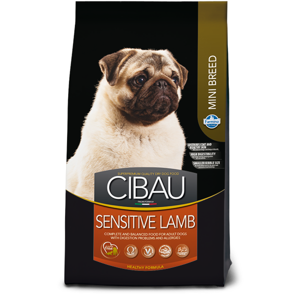 Корм для собак Farmina Cibau для мелких пород с чувствительным пищеварением ягненок farmina cibau sensitive lamb mini корм для собак 800 гр