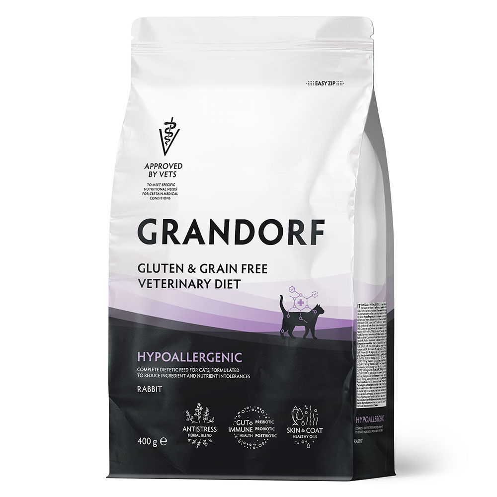Корм для кошек GRANDORF VET ERINARY DIET Cat Hypoallergenic сух 400г 1121₽