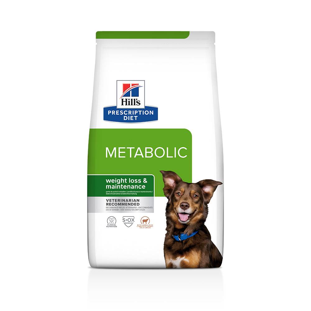 Корм для собак Hill's Prescription Diet Metabolic для коррекции веса, ягненок с рисом сух. 1,5кг