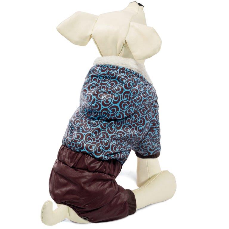 Комбинезон для собак TRIOL зимний "Узоры" XS, размер 20см