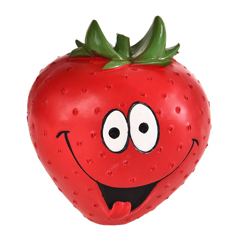 Игрушка для собак Foxie Клубника с пищалкой 11см латекс