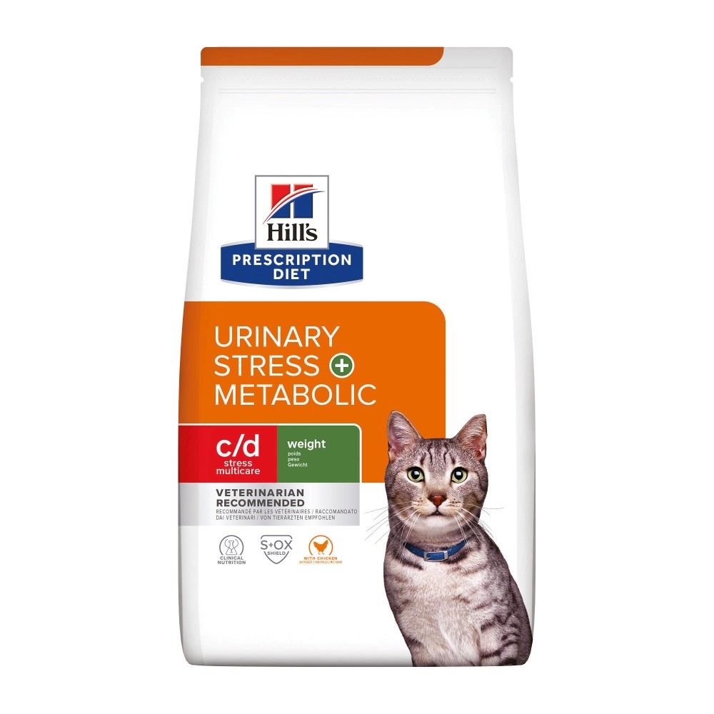 Корм для кошек Hill's Prescription Diet Feline C/D Urinary Stress+Metabolic корр.веса,урол.сух.1,5кг