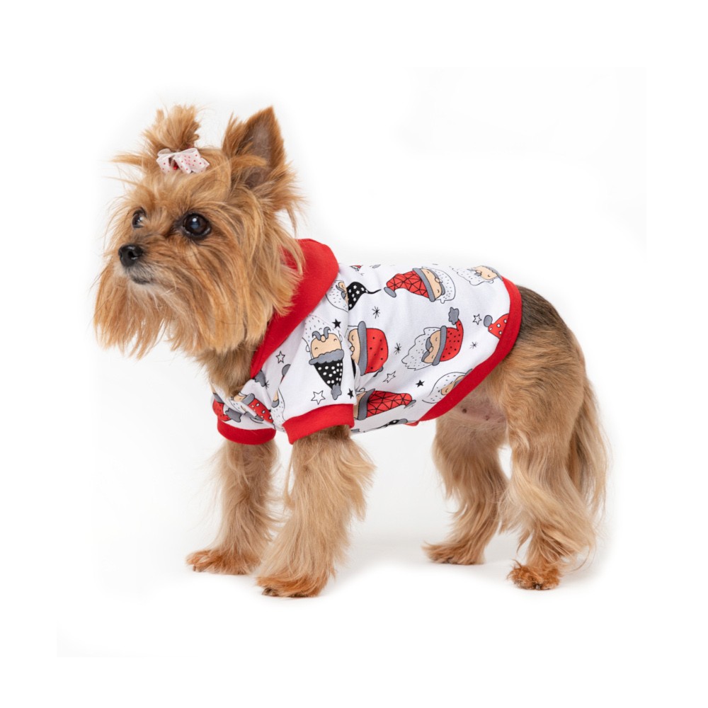 Футболка для собак OSSO-Fashion Новогодняя с капюшоном р. 25 футболка для собак osso fashion новогодняя с капюшоном р 20