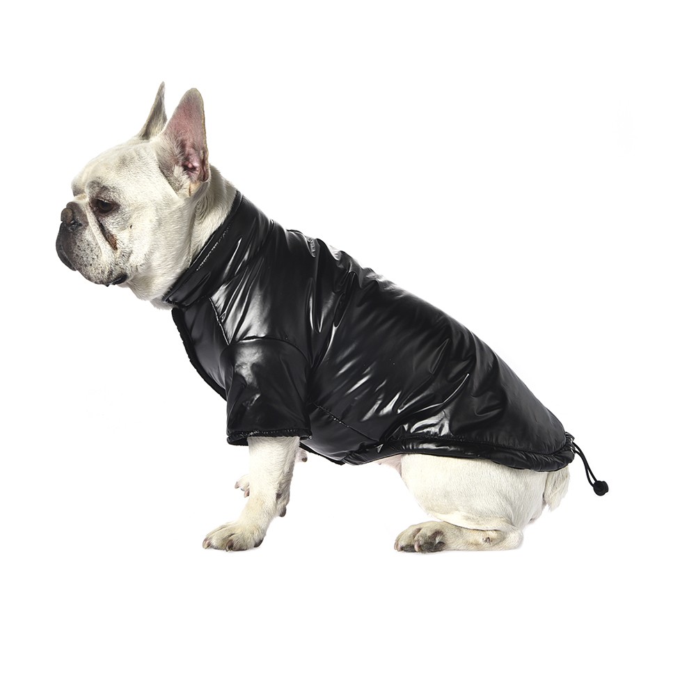 Куртка для собак Foxie Dots S (длина спины 30см) черная