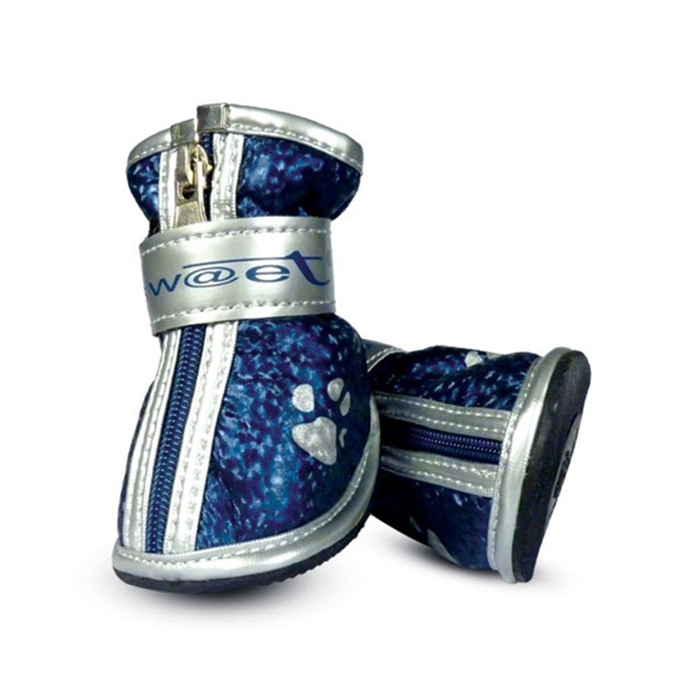 Ботинки для собак TRIOL YXS089-1 синие с лапками, 45х35х45мм (уп.4шт.)