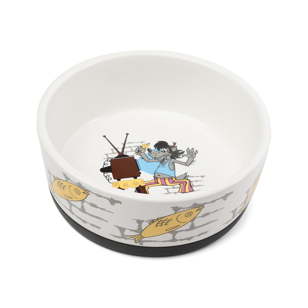 Миска для животных TRIOL СМФ Ну погоди quotВолк quot керамическая на резинке 450мл 614₽