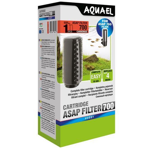 aquael комплект сменных губок 2 шт для фильтра aquael asap 500 Картридж для фильтра AQUAEL Asap 700 c губкой и углем, сменный