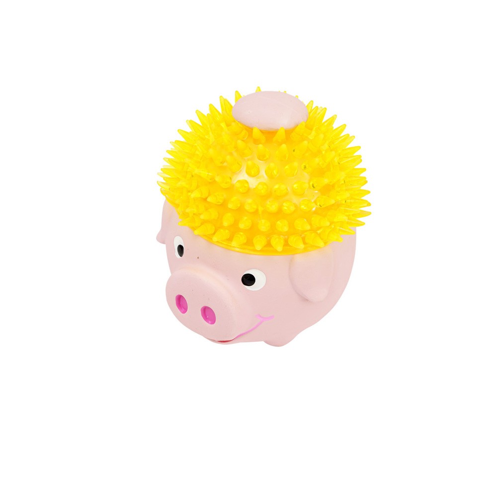 Игрушка для собак ZOO ONE Свинка в шапке из TPR латекс 11см игрушка для собак свинка 11см латекс