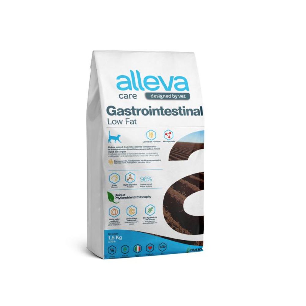 Корм для кошек Alleva Care Gastrointestinal с низким содержанием жиров сух 15кг 3148₽